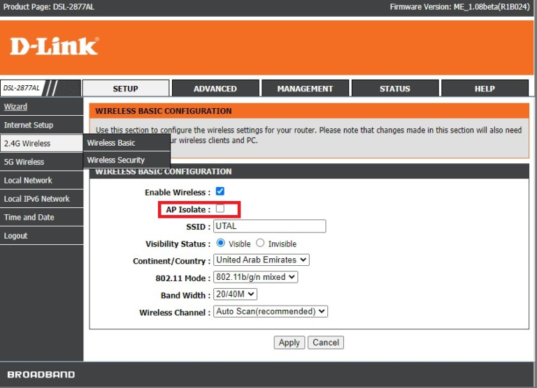 Configuration modems pour apps nécessitant le wifi Knowledge Base